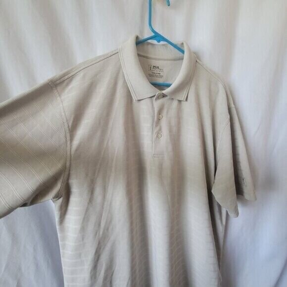 PGA Tour Golf Shirt Performance XXL 2XL golfing stripes athleisure Big Tall - Picture 3 of 9